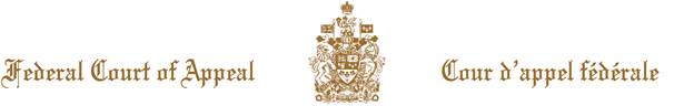 Federal Court of Appeal header and the Canadian coat of arms